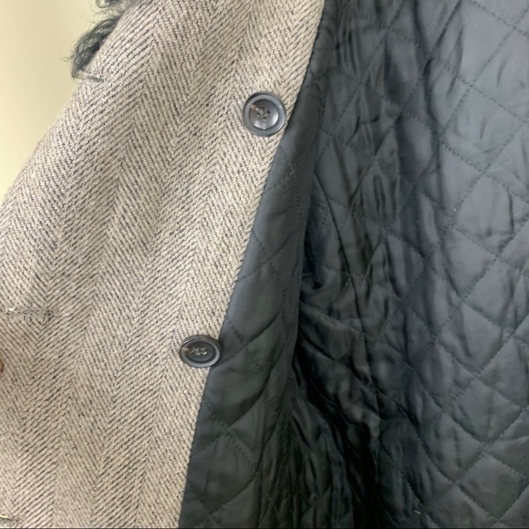 THEORY Dyed Shearling Collar coat, L - Picture 11 of 14